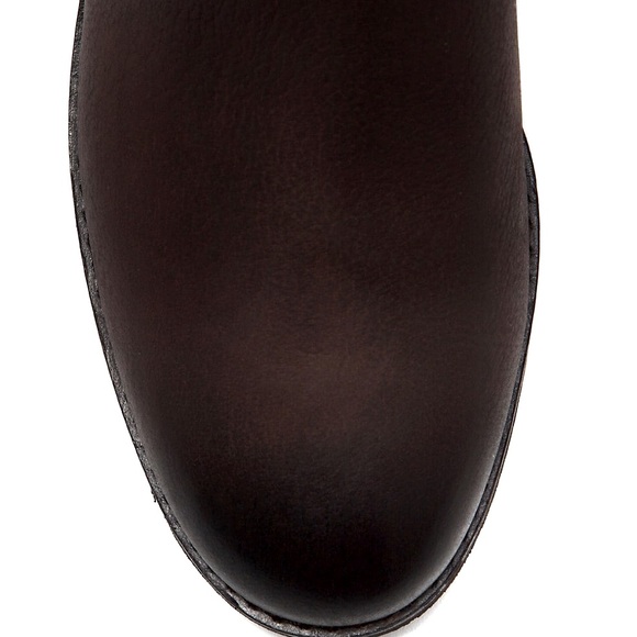 Cole Haan Isabel Stretch Leather Chestnut Brown Riding Knee High Boots - Picture 11 of 13